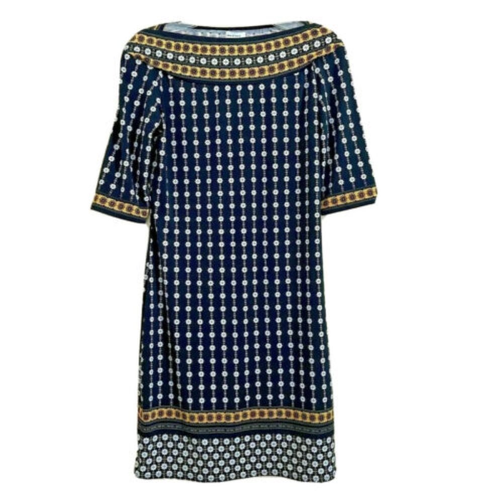 Max Studio French Provence Dress Size Small NWT Stretch Business Casual